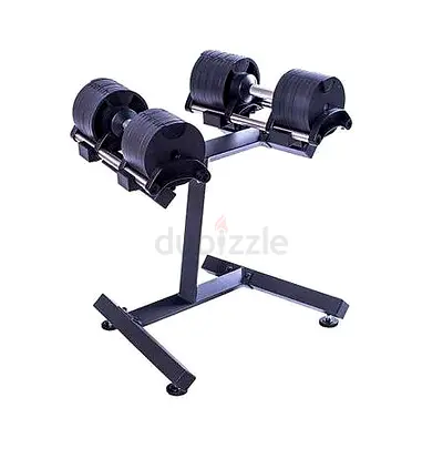 Live Pro Adjustable Dumbbell Set with Rack 20 kg
