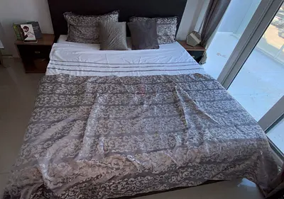 Modern king Size Bed Frame with Matching Nightstands