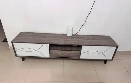 Modern Wooden TV Media Unit with Drawers