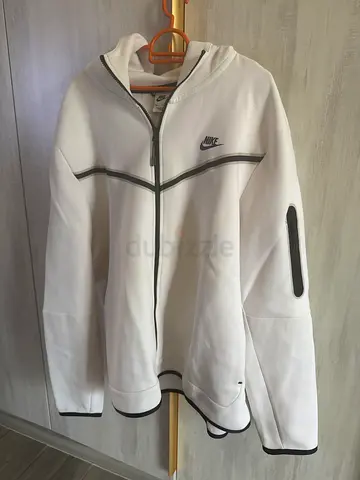 White Nike Zip-up Hoodie, Size Large, Lightly Used
