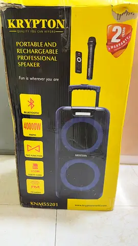 Krypton Portable Rechargeable Bluetooth Party Speaker (KN-M55201)