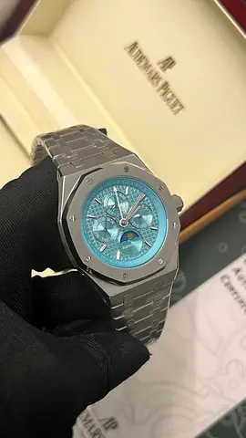 Audemars Piguet Royal Oak Steel Watch with Blue Dial (Moonphase, Full Calendar) Automatic