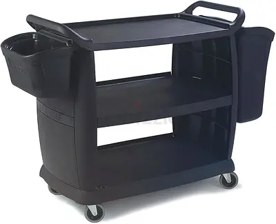 LIQUIDATION - LOT OF 30: Brand New Carlisle CC203603 Heavy-Duty 3-Shelf Carts (Made in USA)