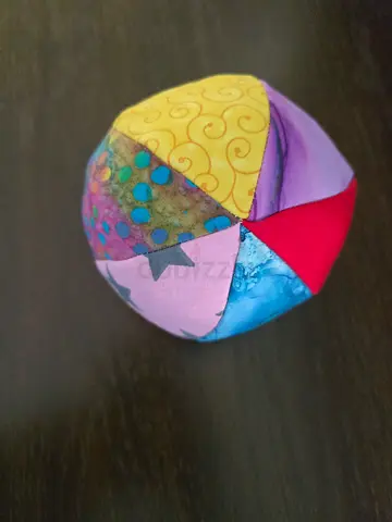 Handmade Patchwork Soft Fabric Ball - Baby Toy