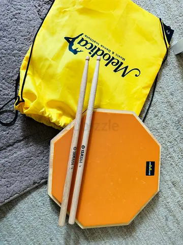 Yamaha Practice Drum Pad with Sticks and Carry Bag - Good Condition