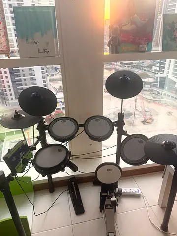 Electronic Drum Kit with Pedals and Control Module