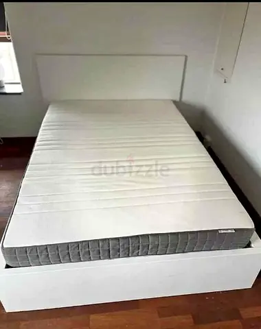 Ikea Queen size bed with mattress available in perfect condition