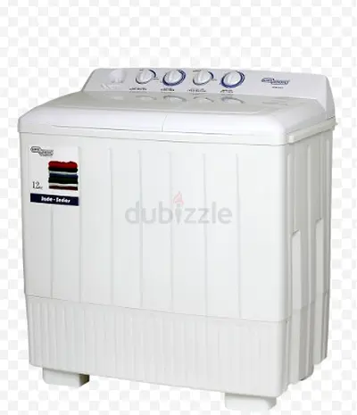 Brand new Twin-tub Semi-Automatic Washing Machine - 12kg (White)
