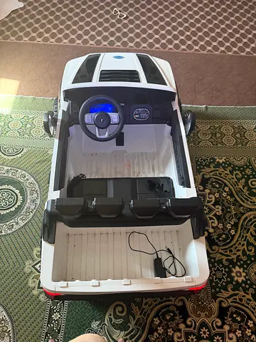 4x4 Off Road Kids Electric Ride-On Car with Remote Control - White
