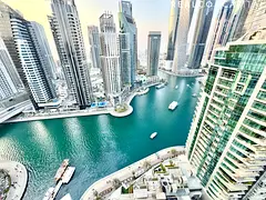 Fully Furnished | Marina Views | High-Floor 3BR Apartment