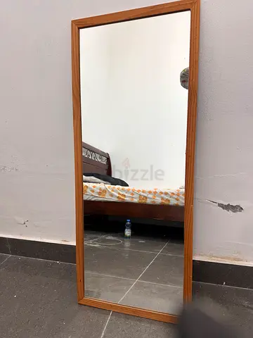 Full-Length Wooden Framed Mirror - Simple Design