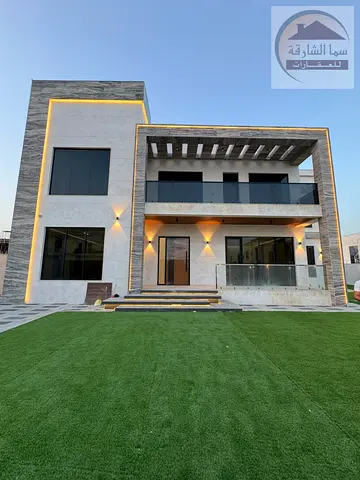 For sale, a villa in Al-Hoshi with very high specifications and excellent finishes. The villa is on a plot of land with an area of 10,000 sq. ft., and