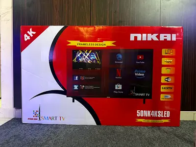 NEW NIKAI LED TV 50” FRAMELESS DESIGN - AED 699.00