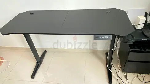 Black Motorized Height Adjustable Standing Desk