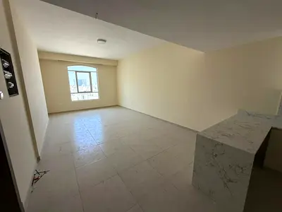 A brand new, two-bedroom apartment with a living room is available for annual rent in Ajman Corniche. Located directly on the beachfront
