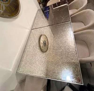 Dining table 220x110 cm ( 8 seaters ) with stainless frames