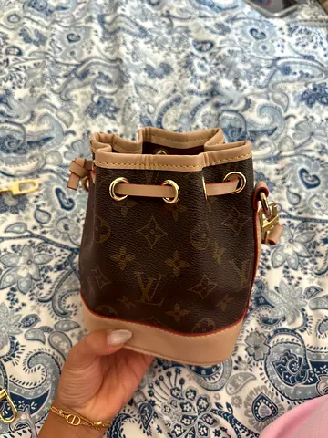 Louis Vuitton Mini Monogram Bucket Bag – Beige Trim  Gold Hardware