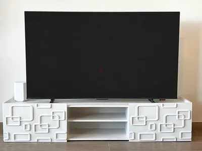 TV Entertainment Unit with geometric design
