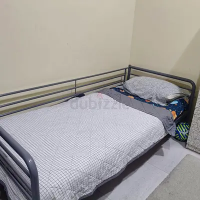 IKEA Bunk bed+ Single metal daybed / guest / kids bed with mattresses in good condition