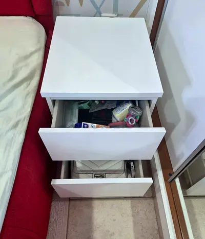 IKEA MALM White Bedside Table