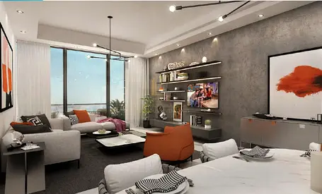 🏡 للبيع أكبر مساحة غرفتين وصالة في برج لا بلاج 2 – فرصة استثنائية 🏡