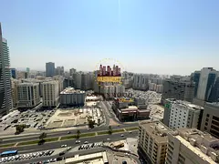 3BHK for annual rent in Al Majaz 1, Sharjah. 3 master rooms, 5 baths, sea view, balcony, gym, pool,