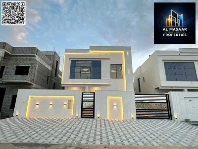 فيلا بتشطيب مودرن للبيع في الحليو 2 عجمان - تملك حر شامل رسوم التسجيل و التملك