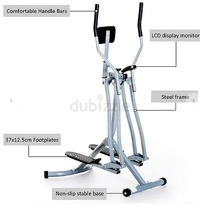 Air Walker Cardio Elliptical Machine For Fitness Workout