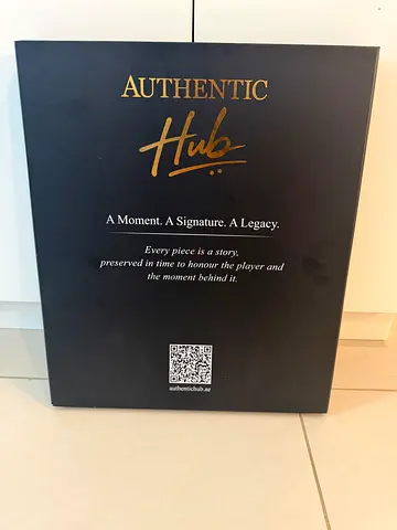 Authentic Hub collectible signed Mohamed Salah in box (brand new)