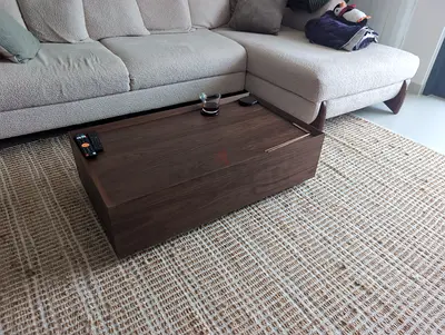 Wooden Side/Console Table - Dark Walnut Finish can be used as a side table or coffee table 160cm w