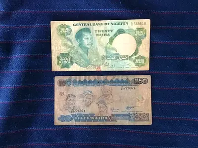 2 RARE VINTAGE NIGERIA BANKNOTES