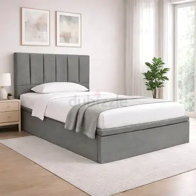 Premium Quality Modern Velvet Bed For Sale - Queen Size - Hydraulic Storage Can be installed