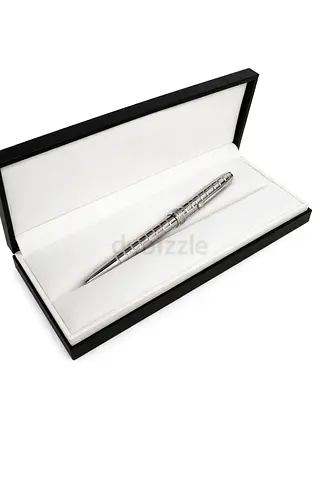 Montblanc Meisterstück Solitaire Platinum-Plated Facet Classique Fountain Pen.