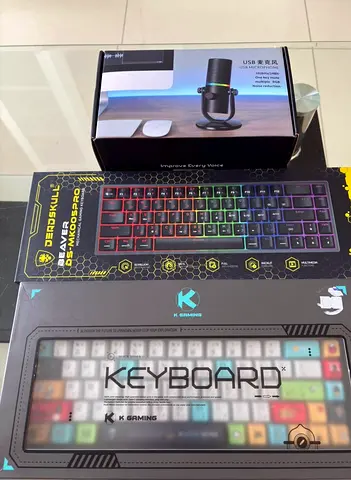 RGB Mechanical Keyboard + Gaming Mic Combo (Unused)