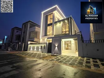 A luxury villa in one of the best areas of Ajman, in the Al Yasmin area, right next to Al Hamidiya Park.