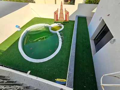Swimming pool 4 Bed room All Master room 2 Hall Majlis balcony maids room gardan 120k