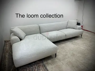 Like new condition the loom collection lshape sofa