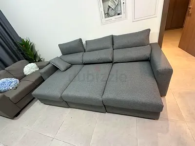 Ikea Eskelstuna L shape sofa bed Dark gray