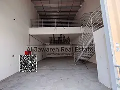 Warehouse for rent in Al Jurf Industrial 1 in Ajman, 2,535 sq ft with a mezzanine and high electrici