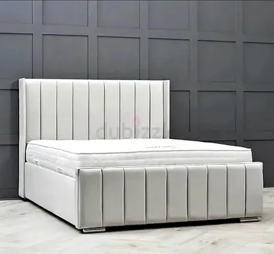 Luxury Soft Velvet Bed For Sale With Beautiful Headboard Design