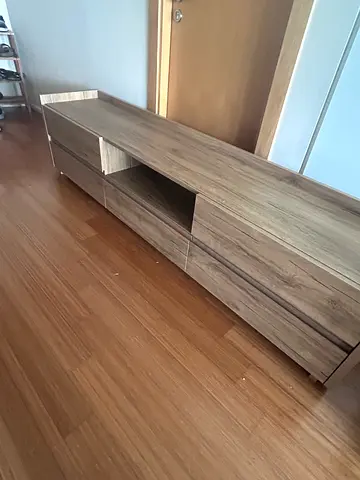 Walnut tv unit