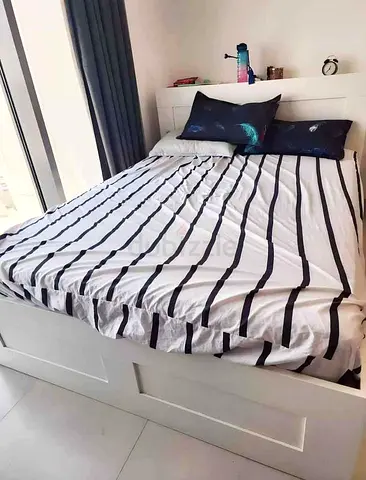 Ikea bed and mattress/ queen size