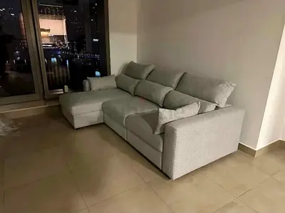Ikea Eskelstuna L shape sofa bed Gray Excellent Condition