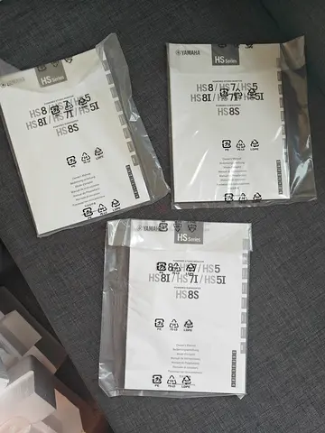 Yamaha HS7I pair of speakers With Boxes and Manuals