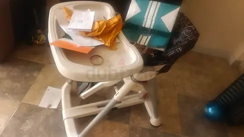 Italian brand adjustable baby high chair with removable tray