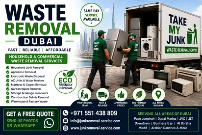 ✅ Waste Removal Dubai | Household Junk  Appliance Pickup