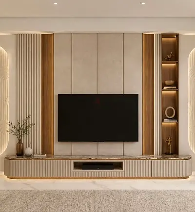 Elegant Modern Media Wall