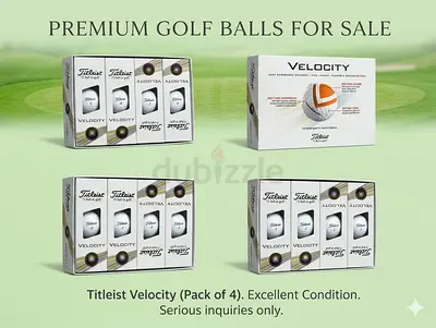 Titleist Velocity Golf Balls - Pack of 4 (Excellent Condition)