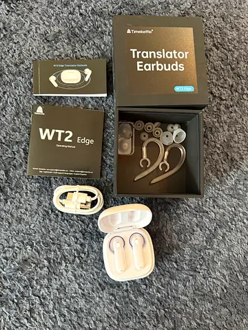 Timekettle WT2 Edge Translator Earbuds | Complete Boxed Set