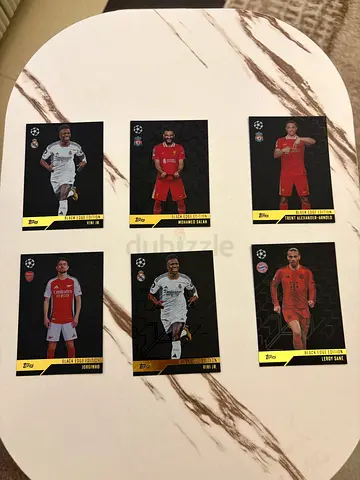 Set of 6 topps match attax cards black edge editions 24/25